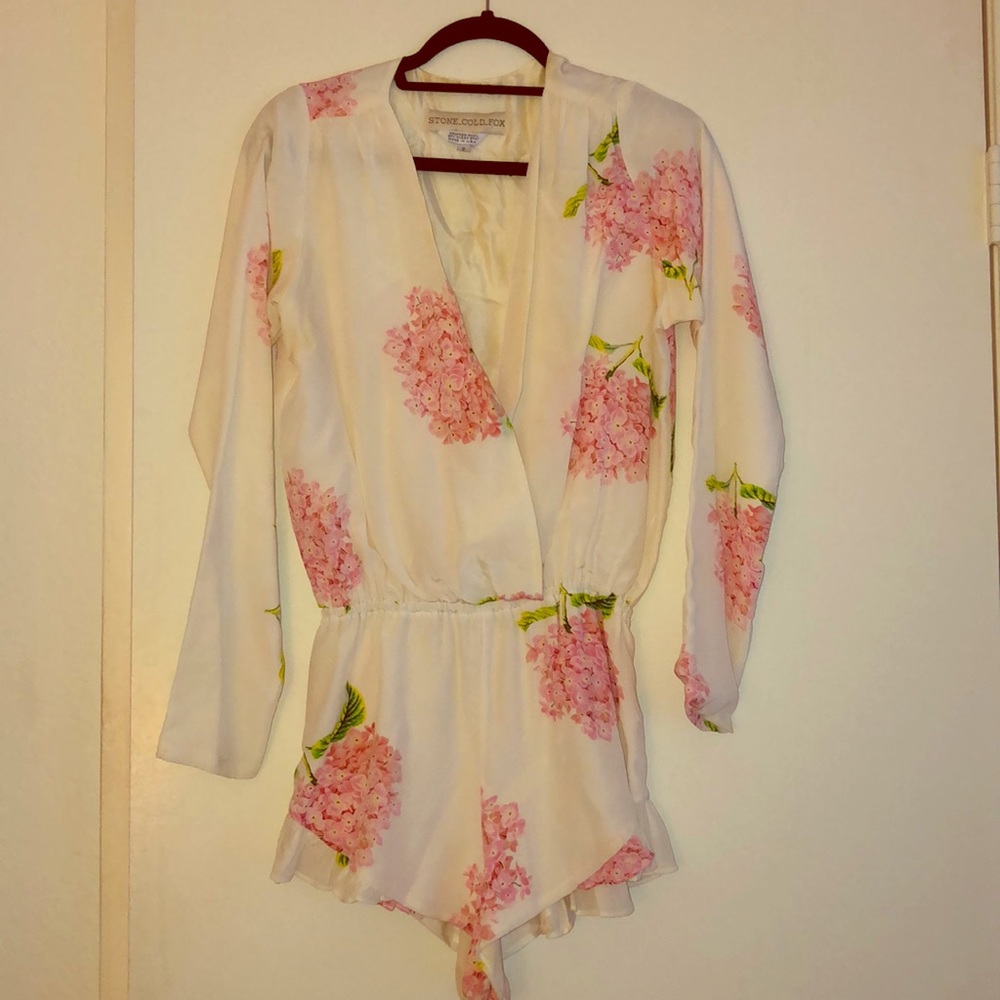 STONE COLD FOX - Silk Floral Jumpsuit